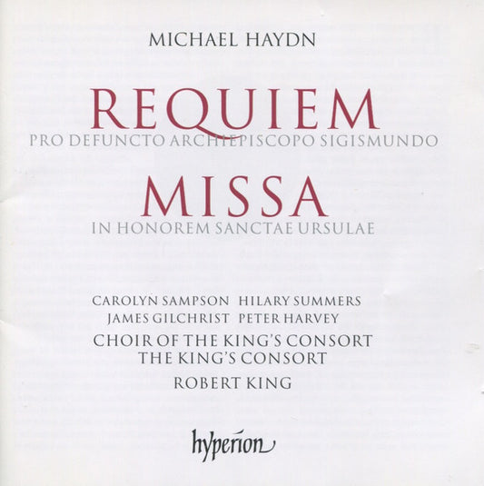 The King's Consort / Robert King - M. Haydn: Requiem in C Minor & Chiemsee-Messe [CD set]