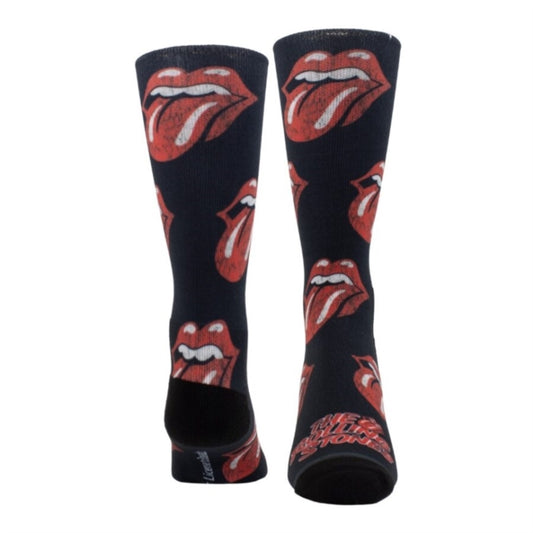 ROLLING STONES	- Rolling Stones All Over Distressed Socks (One Size) - Dye Sublimation