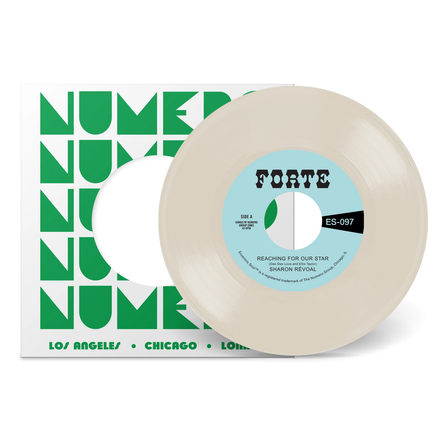 Sharon Revoal - Reaching For Our Star b/w Run Between The Raindrops (While My Teardrops Fall) [Semi Opaque Natural 7" VINYL]