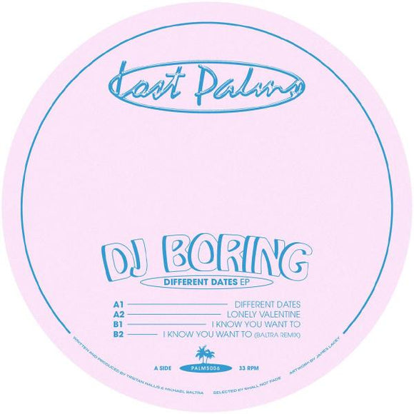 DJ Boring - Different Dates [pink marbled vinyl / label sleeve]