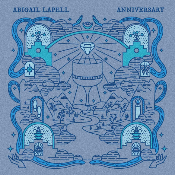 Abigail Lapell - Anniversary [Aqua Blue Vinyl Covermount Marketing Sticker]