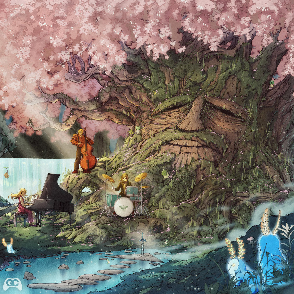 The Deku Trio - Zelda & Jazz II [1 pink marble, 1 blue marble coloured vinyl]
