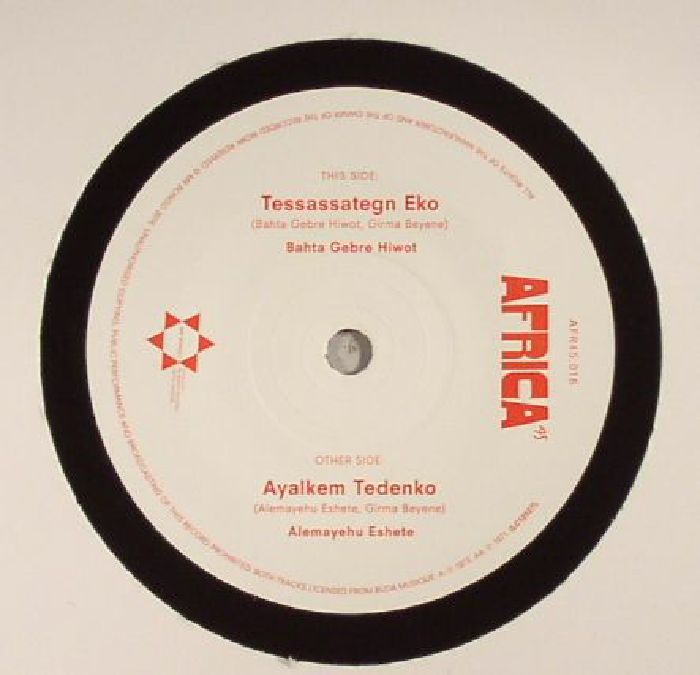 BAHTA GEBRE HIWOT / ALEMAYEHU ESHETE - Tessassategn Eko [7" Vinyl]