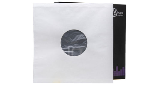 100 CREME LP - 12 Inch Inner Sleeves Audiophile DeLuxe Poly-Lined double center hole