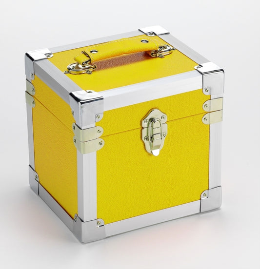 YELLOW - 7 Inch 50 Record Storage Carry Case