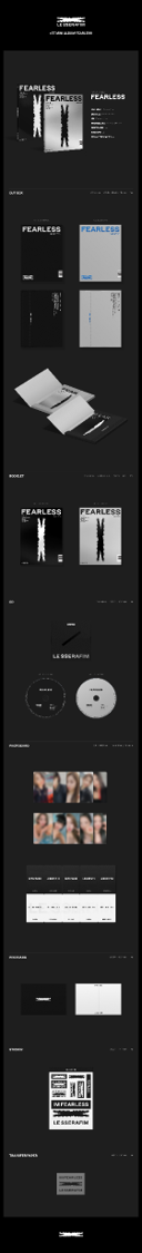 LE SSERAFIM - 1st Mini Album 'FEARLESS' BLUE CHYPRE [CD]