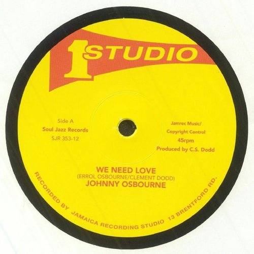SOUL JAZZ RECORDS PRESENTS STUDIO ONE 12" SINGLES: WE NEED LOVE / I'LL BE AROUND
