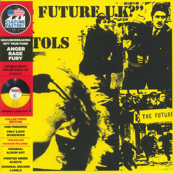 Sex Pistols - No Future UK [Yellow & Black Split Coloured Vinyl]