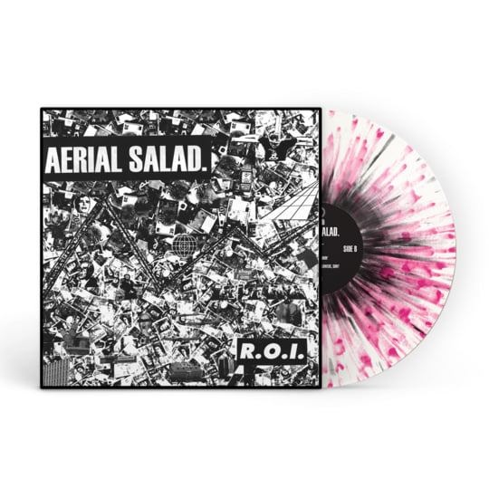 Aerial Salad - R.O.I [Frosted clear with black and neon pink splatter Vinyl]
