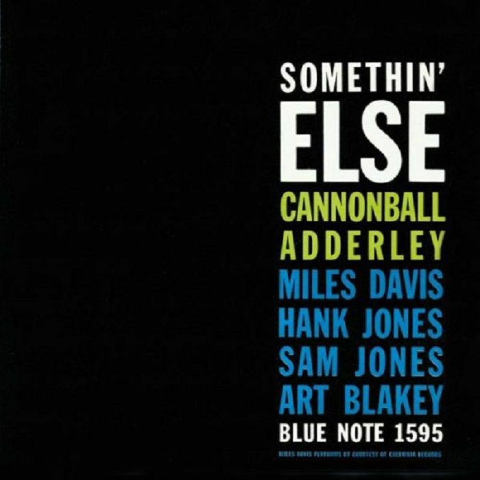 CANNONBALL ADDERLEY - SOMETHIN' ELSE (BLUE VINYL SERIES)