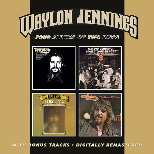 Waylon Jennings - Lonesome, On'ry & Mean/Honky Tonk Heroes/This Time/The Ramblin' Man + bonus tracks [CD]