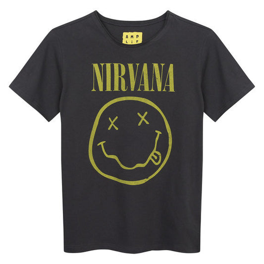 Nirvana - Smiley Face Kids Tee (Charcoal)