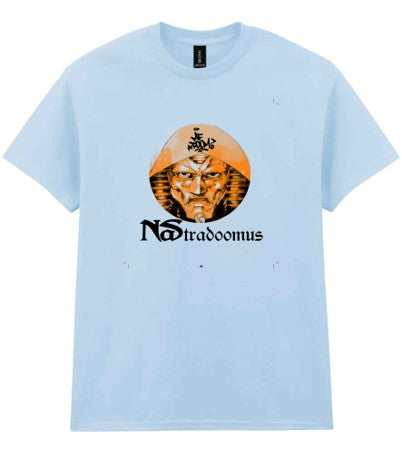 MFDOOM/NAS - NASTRADOOMUS T-shirt [Light Blue]