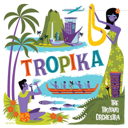 The Tikiyaki Orchestra - The Tikiyaki Orchestra ["Tropika" Floating Island Green/Blue Vinyl]
