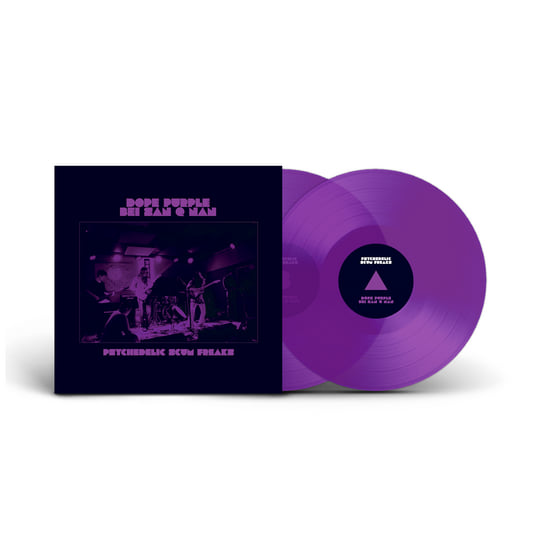 DOPE PURPLE & BEI SAN Q NAN - Psychedelic Scum Freaks [Transparent Purple Coloured 2LP]