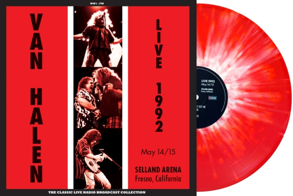 VAN HALEN - Live At Selland Arena Fresno 1992 (Red/White Splatter Vinyl)