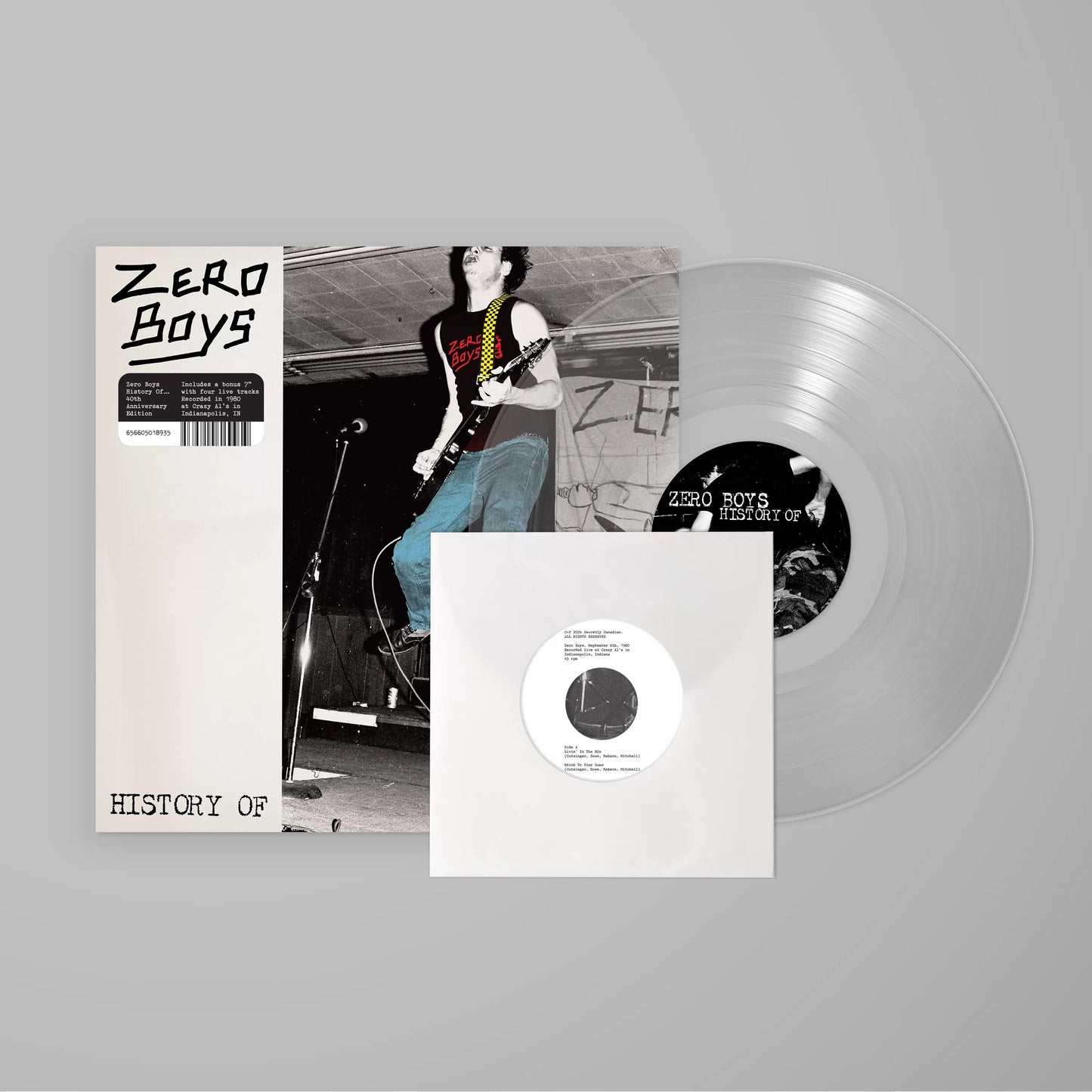 Zero Boys - History Of... (40th Anniversary Edition) [Clear Vinyl LP+7"]