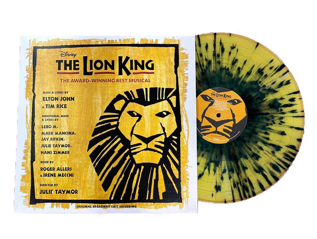 VARIOUS ARTISTS - Lion King: Original Broadway Cast (Yellow/Black Splatter Vinyl)