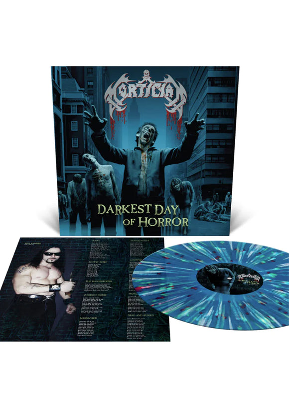 Mortician - Darkest Day of Horror [Sea Blue with Splatter Vinyl]