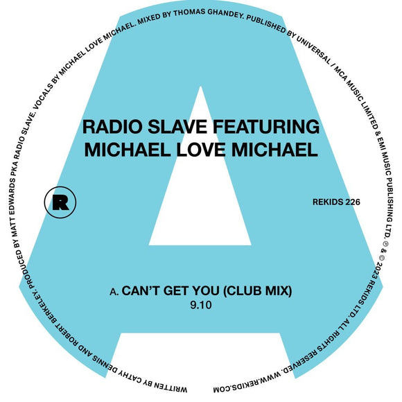 Radio Slave ft. Michael Love Michael - Can’t Get You