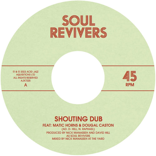 Soul Revivers – Shouting Dub/Furthest Dub [7" Vinyl]