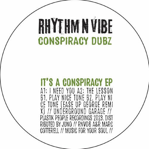CONSPIRACY DUBZ - It's A Conspiracy EP (feat Ease Up George mix)