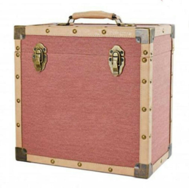 BURGANDY CLOTH - LP Record Storage Carry Case