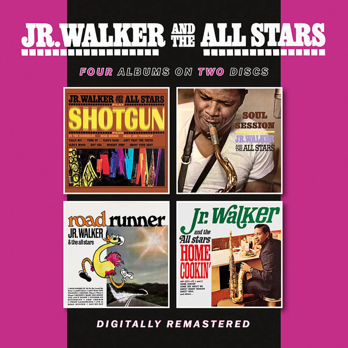 Jr. Walker & The All Stars - Shotgun / Soul Session / Road Runner / Home Cookin' [2CD SET]