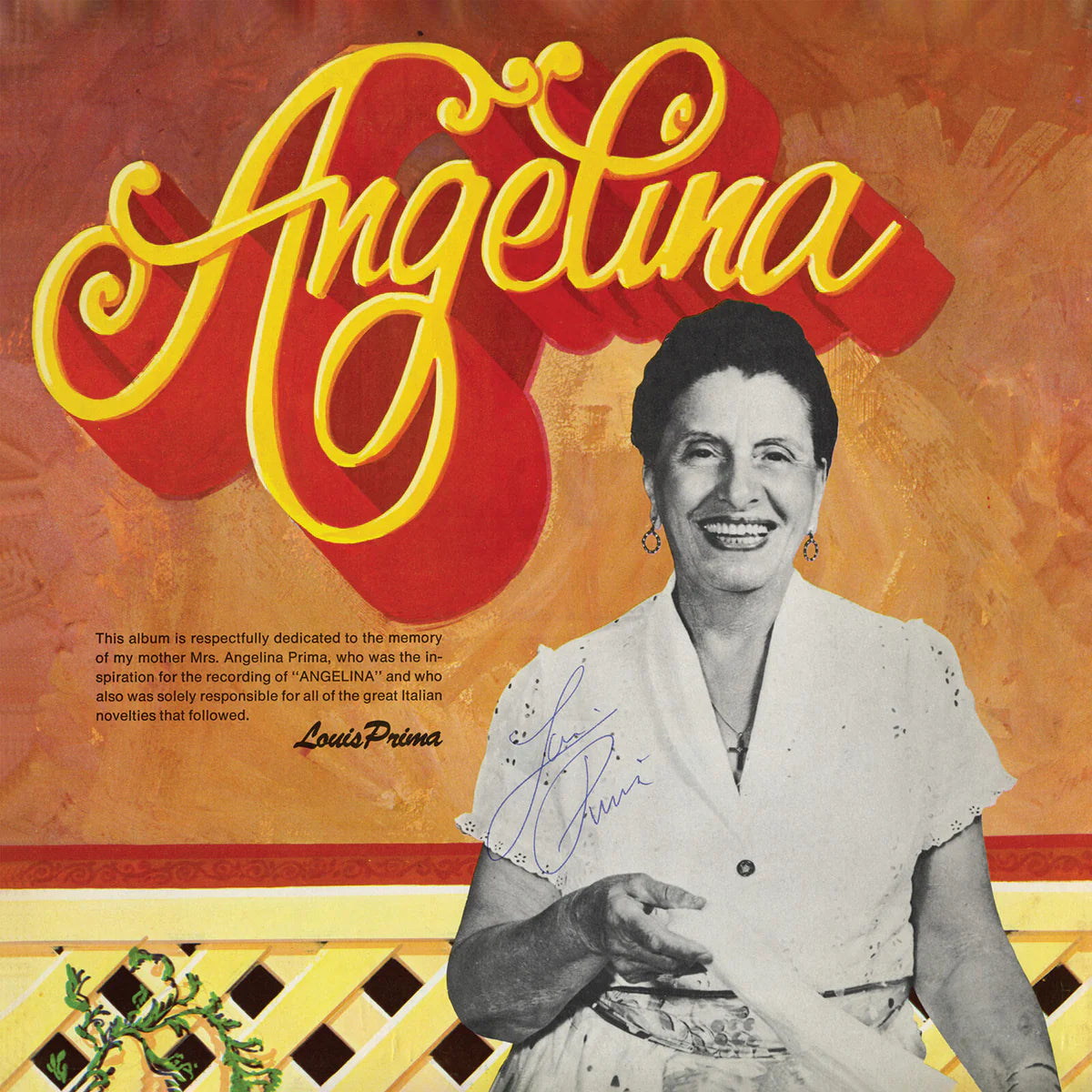 Louis Prima with Sam Butera & The Witnesses - Angelina [LP, 140 gram, Italian flag colors, printed jacket]