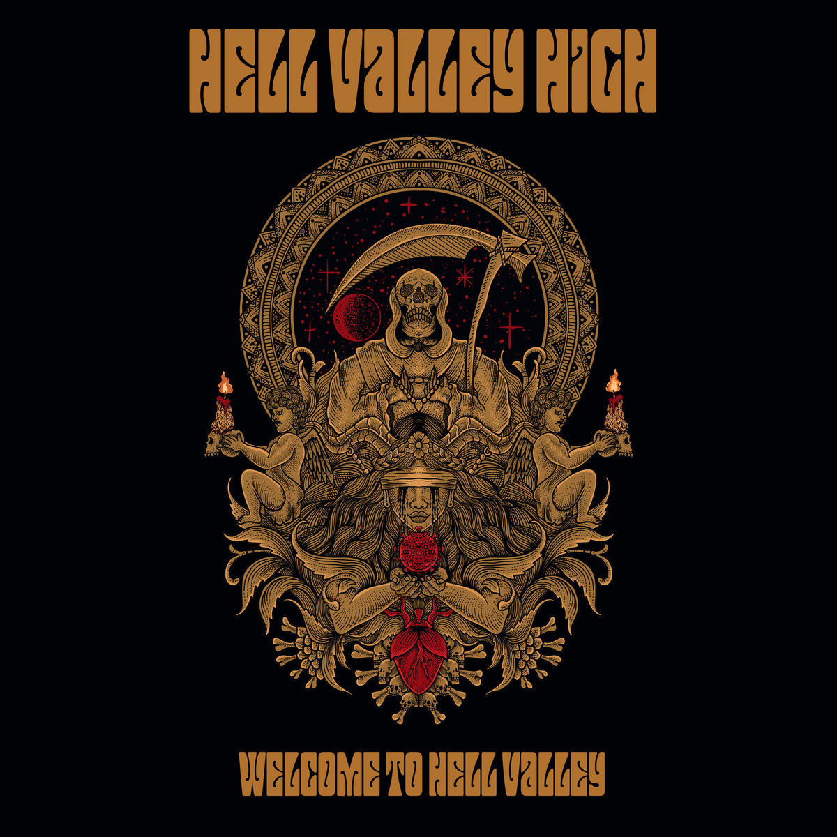 Hell Valley High - Welcome To Hell Valley [Black and Orange coloured vinyl]