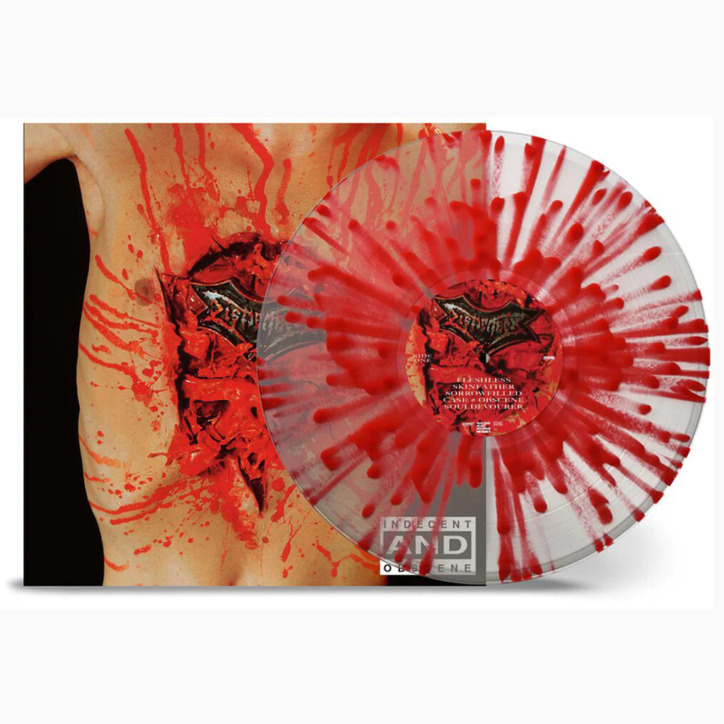Dismember - Indecent & Obscene [Ltd clear with red splatter LP in sleeve with lyric sheet]