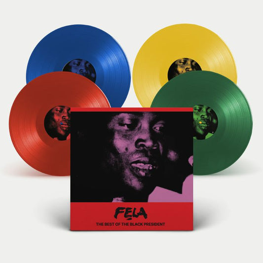 Fela Kuti - The Best of the Black President [1LP Red, 1LP Blue, 1LP Green, 1LP Yellow]