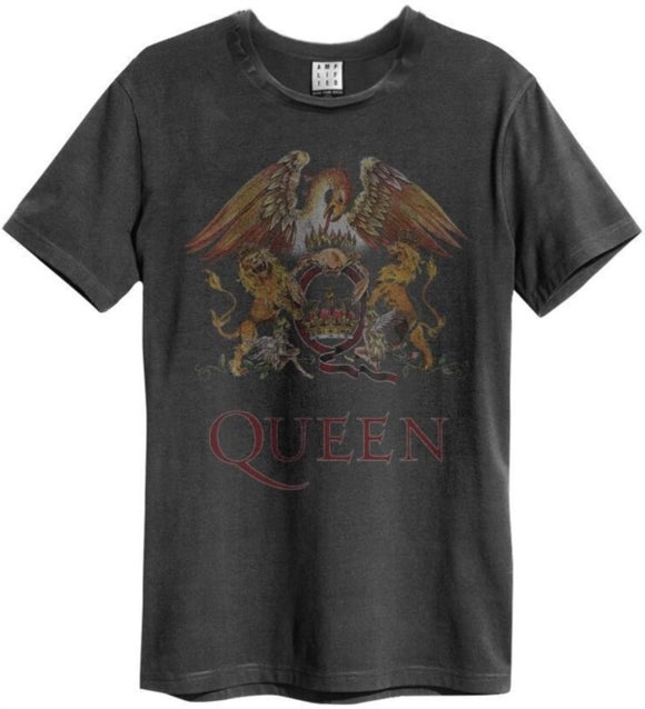 QUEEN - Colour Crest T-Shirt (Charcoal)