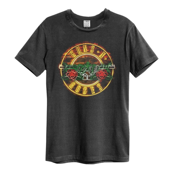 GUNS N' ROSES - Neon Sign T-Shirt (Charcoal)