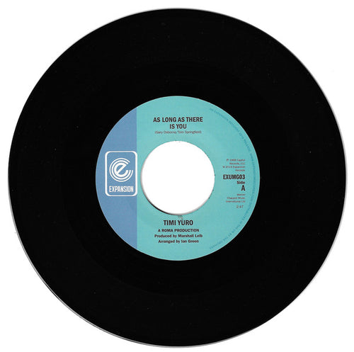 TIMI YURO - AS LONG AS THERE IS YOU / IT'LL NEVER BE OVER FOR ME [7" Vinyl]