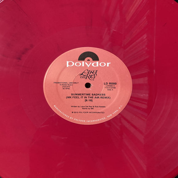 Lana DEL REY - Summertime Sadness (MK Mixes) [Red Vinyl]