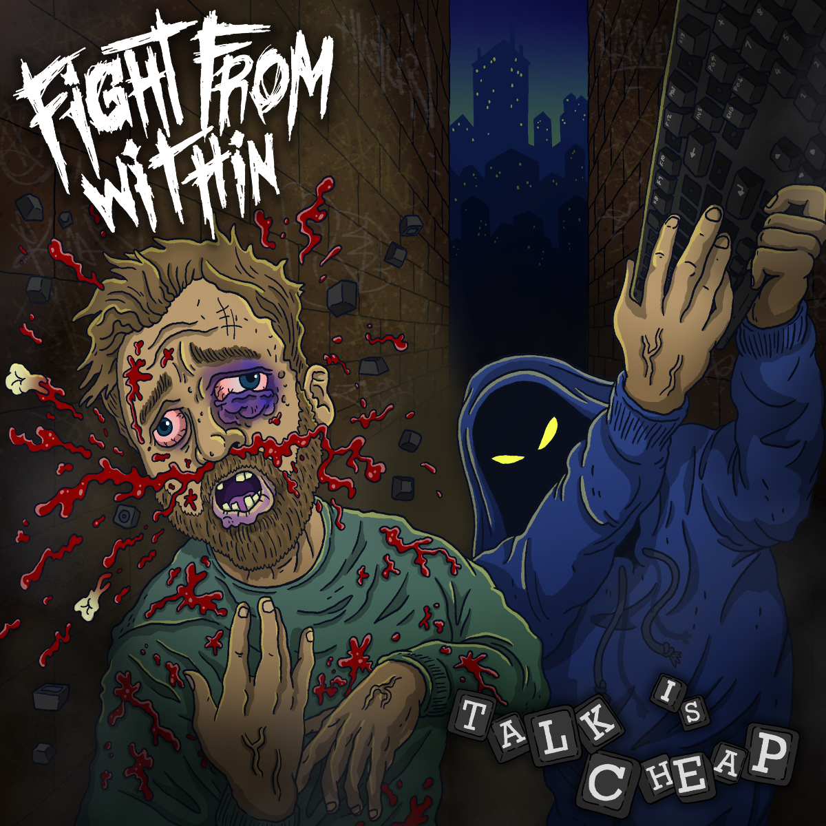 Fight From Within - Talk Is Cheap [Red and Blue Splatter LP]