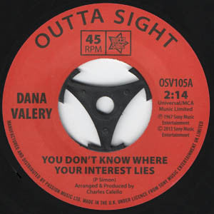 Dana VALEY - You Don't Know Where Your [7" Vinyl]