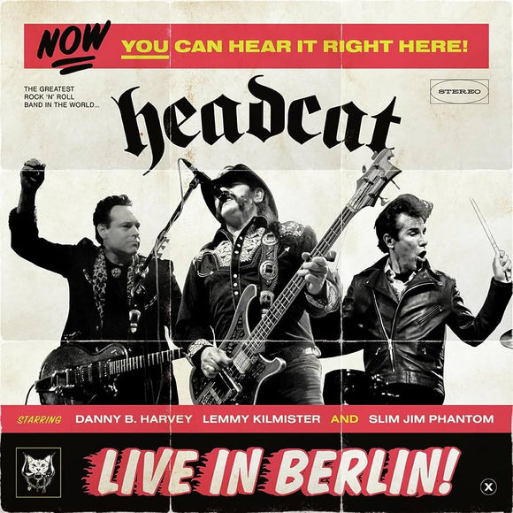 HeadCat - Live in Berlin (2 x 140g Red Vinyl LP)