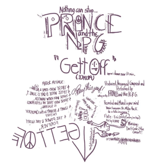 PRINCE & THE NEW POWER GENERATION - Gett Off (One-Sided Vinyl) (RSD 2023)