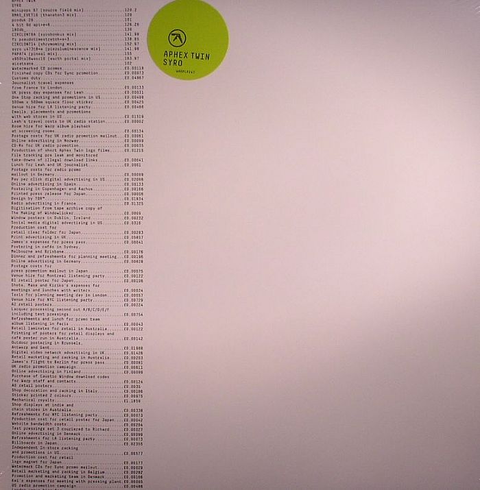APHEX TWIN - SYRO