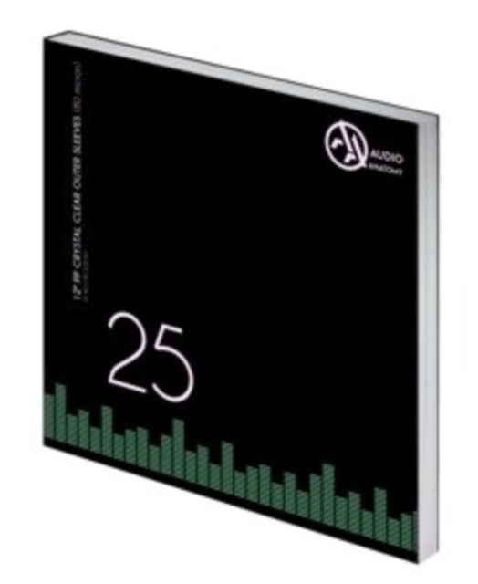 25 X 12Inch PP Crystal Clear Outer Sleeves (80 Micron)