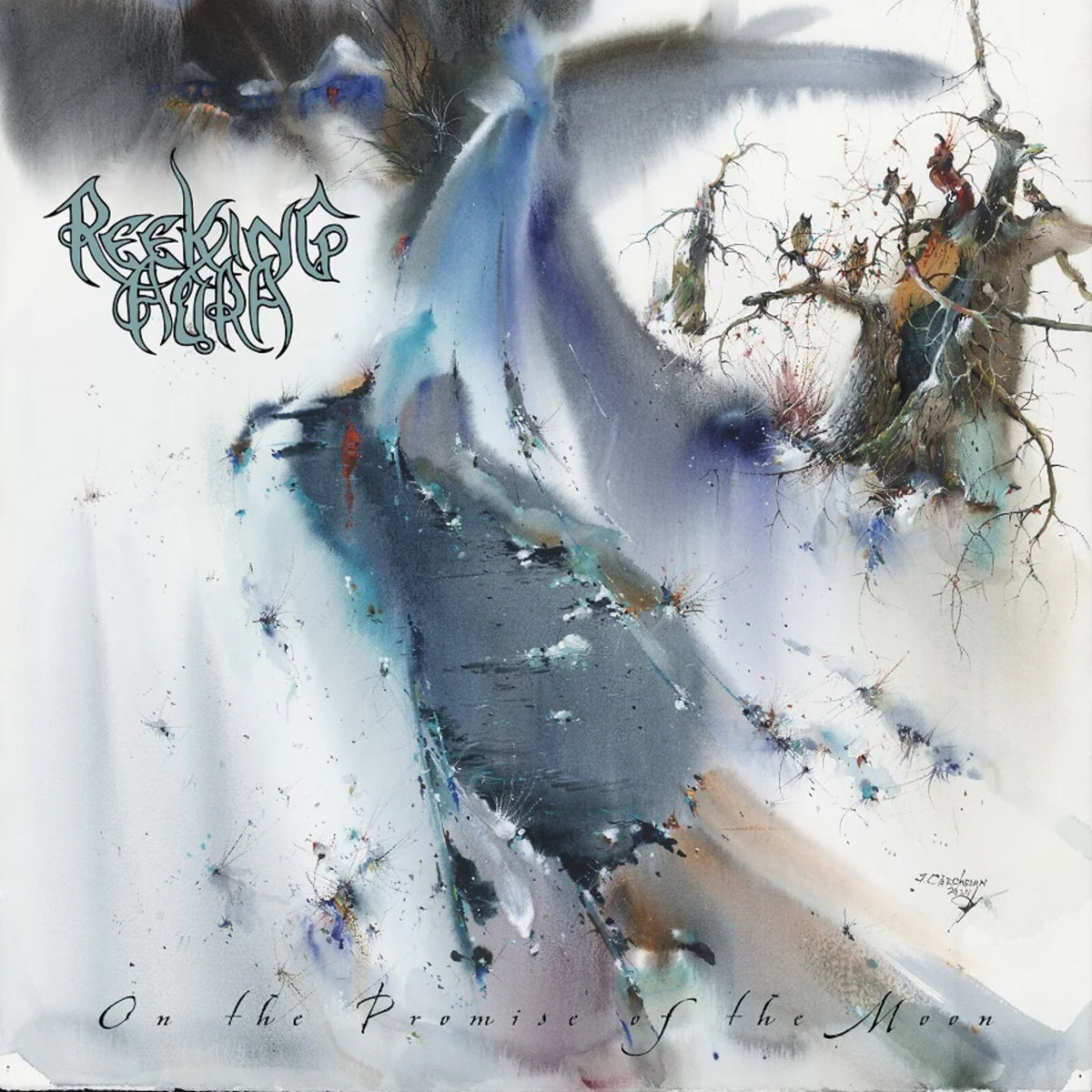 Reeking Aura - On The Promise of the Moon [Blizzard (White and Grey Marbled) vinyl]