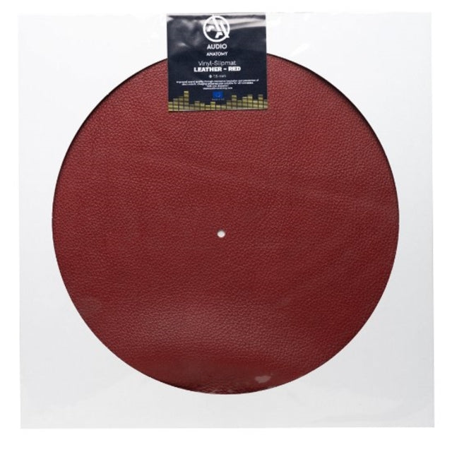Slipmat Leather Red Diameter 295 Mm Thickness 1 5 Mm Audio Anatomy