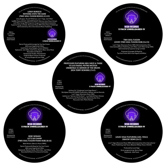 Louie Vega, Various Artists - Vega Records 5 Pack Unreleased IV