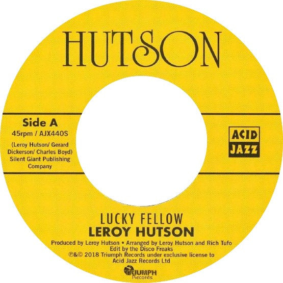 Leroy Hutson - Lucky Fellow/Don't It Make You Feel G [7" Vinyl]