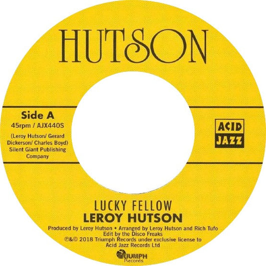 Leroy Hutson - Lucky Fellow/Don't It Make You Feel G [7" Vinyl]