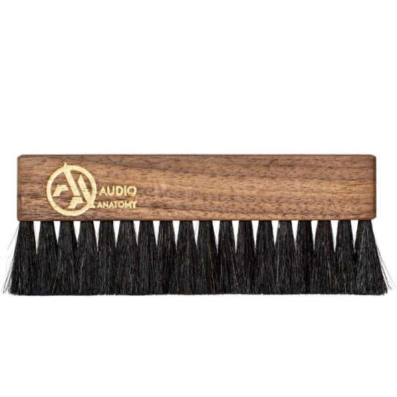 Walnut Wood Brush Natural With Antistatic Goat And Nylon Fiber Deluxe Dry And Wet Cleaning