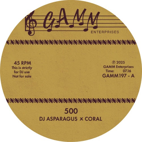 DJ ASPARAGUS X CORAL - 500/93