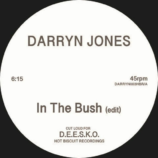 Darryn Jones - In The Bush/Now I Know (Disco Edits)